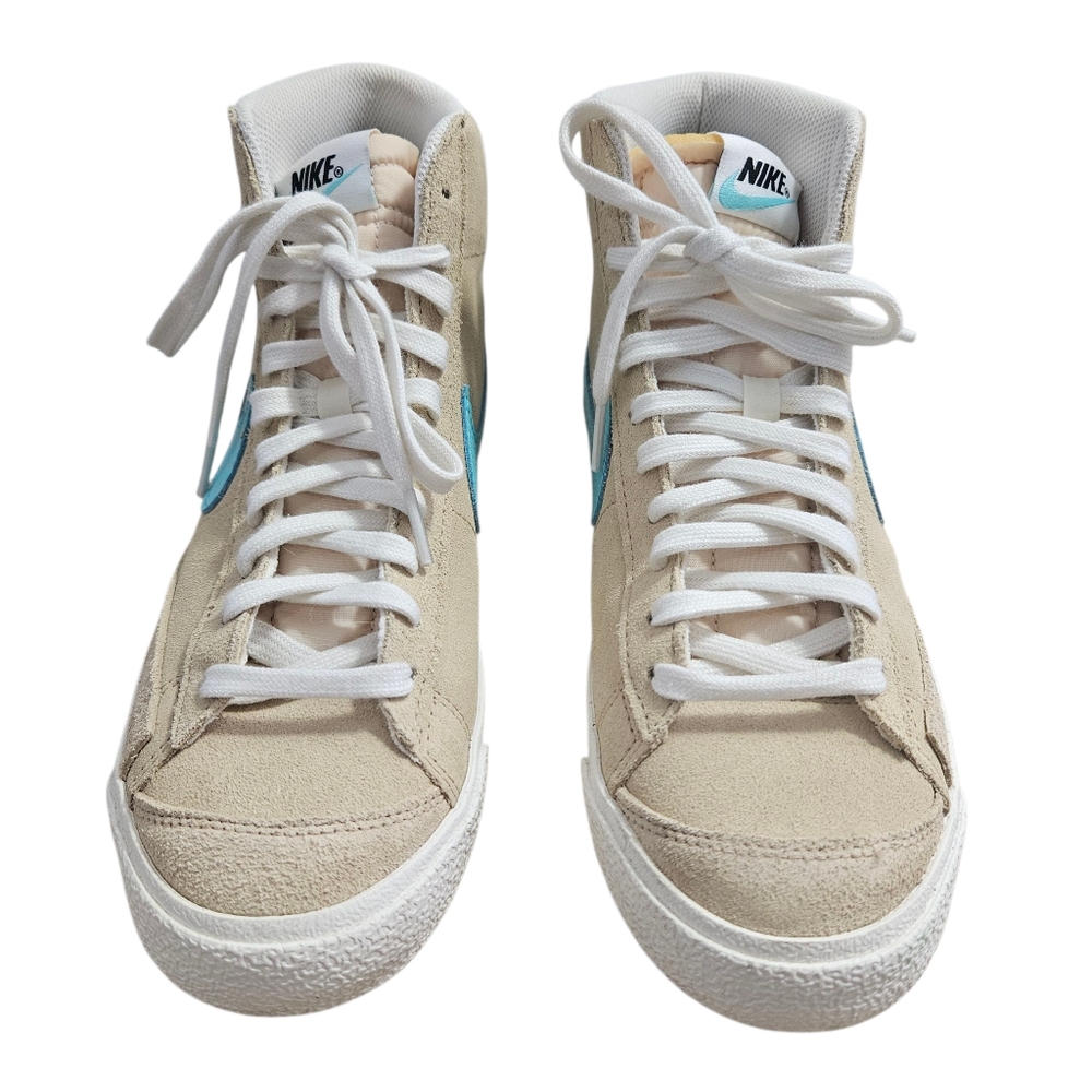 Nike Men's Blazer Mid 77 FJ4414-200 Desert Ore/Light Aqua Unisex - Picture 1 of 9